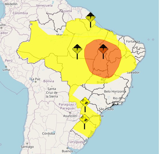 Vendaval e chuvas intensas: Inmet alerta que 21 estados podem ser impactados por fenômenos; veja previsão