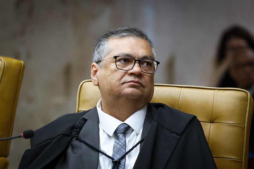 O ministro Flávio Dino, durante sessão do STF