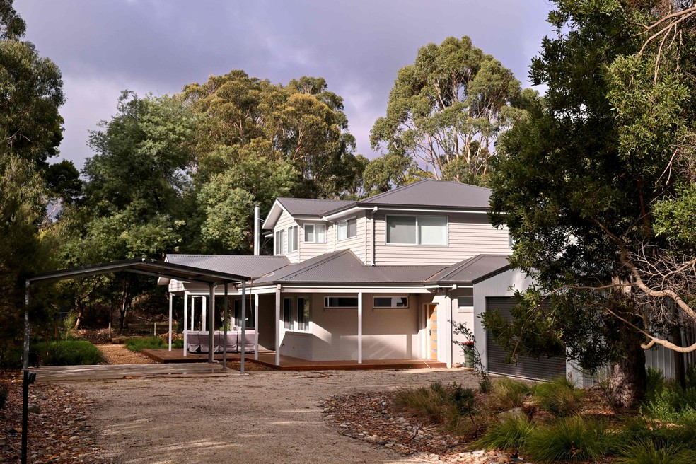 A casa em Leongatha, onde Erin Patterson serviu o 'almoço da morte' — Foto: William WEST / AFP