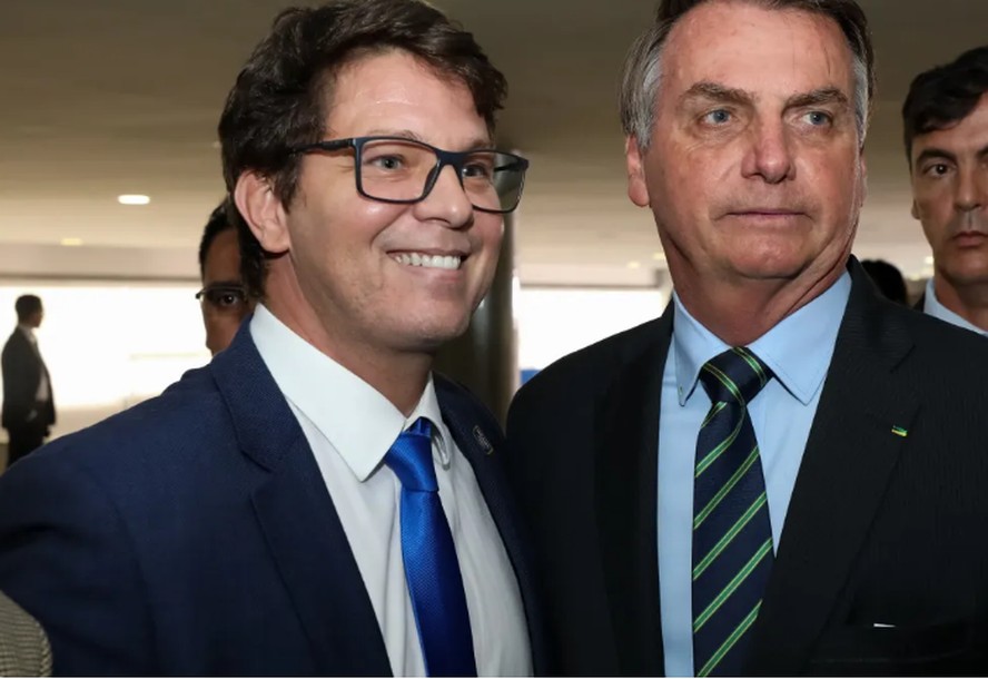 Mario Frias e Jair Bolsonaro