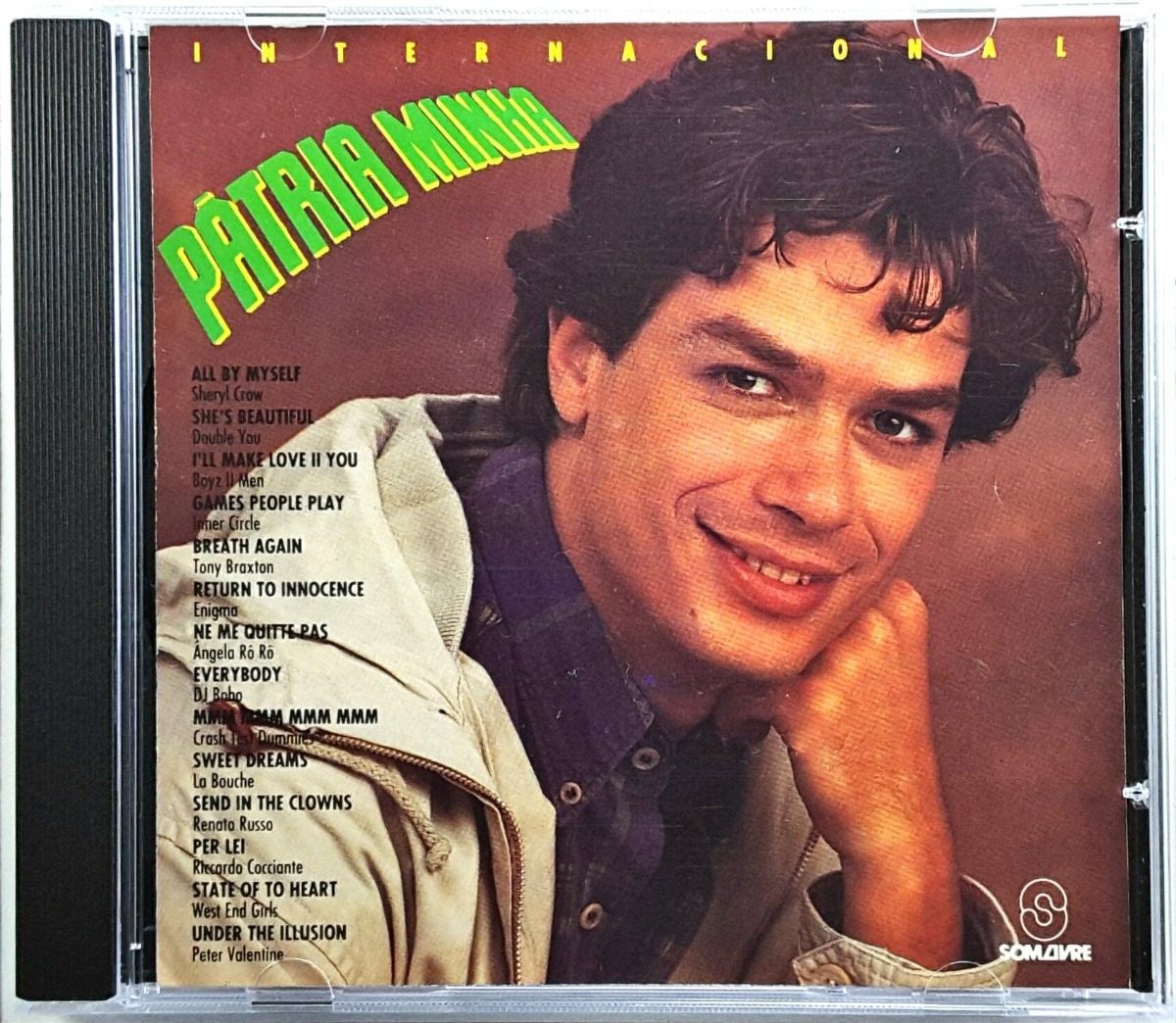 O ator na capa do CD com a trilha sonora  internacional de "Pátria minha", (1994), primeira novela de Gilberto Braga na qual atuouDivulgação