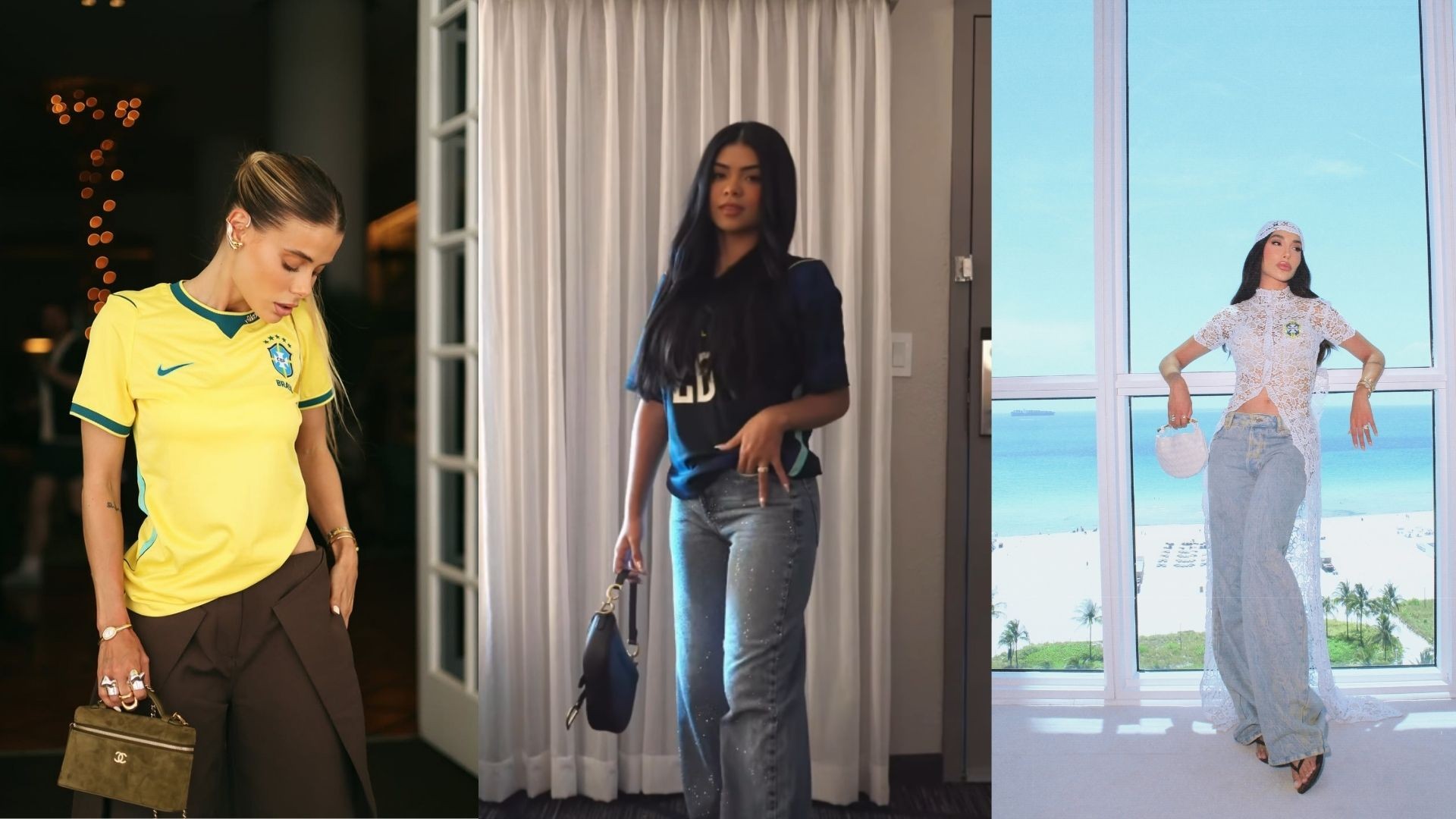 Estilo de Luxo: WAGs da Seleção Desfilam Bolsas de Grife em Miami