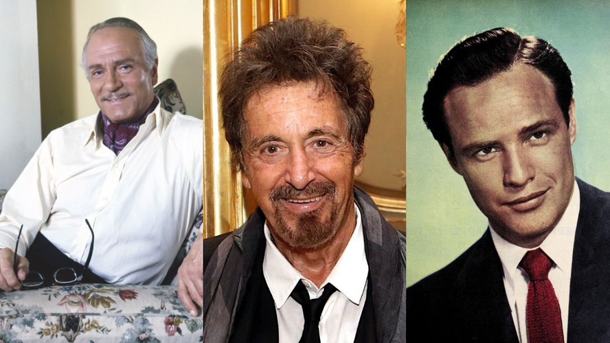 Montagem com os atores eleitos pela IA