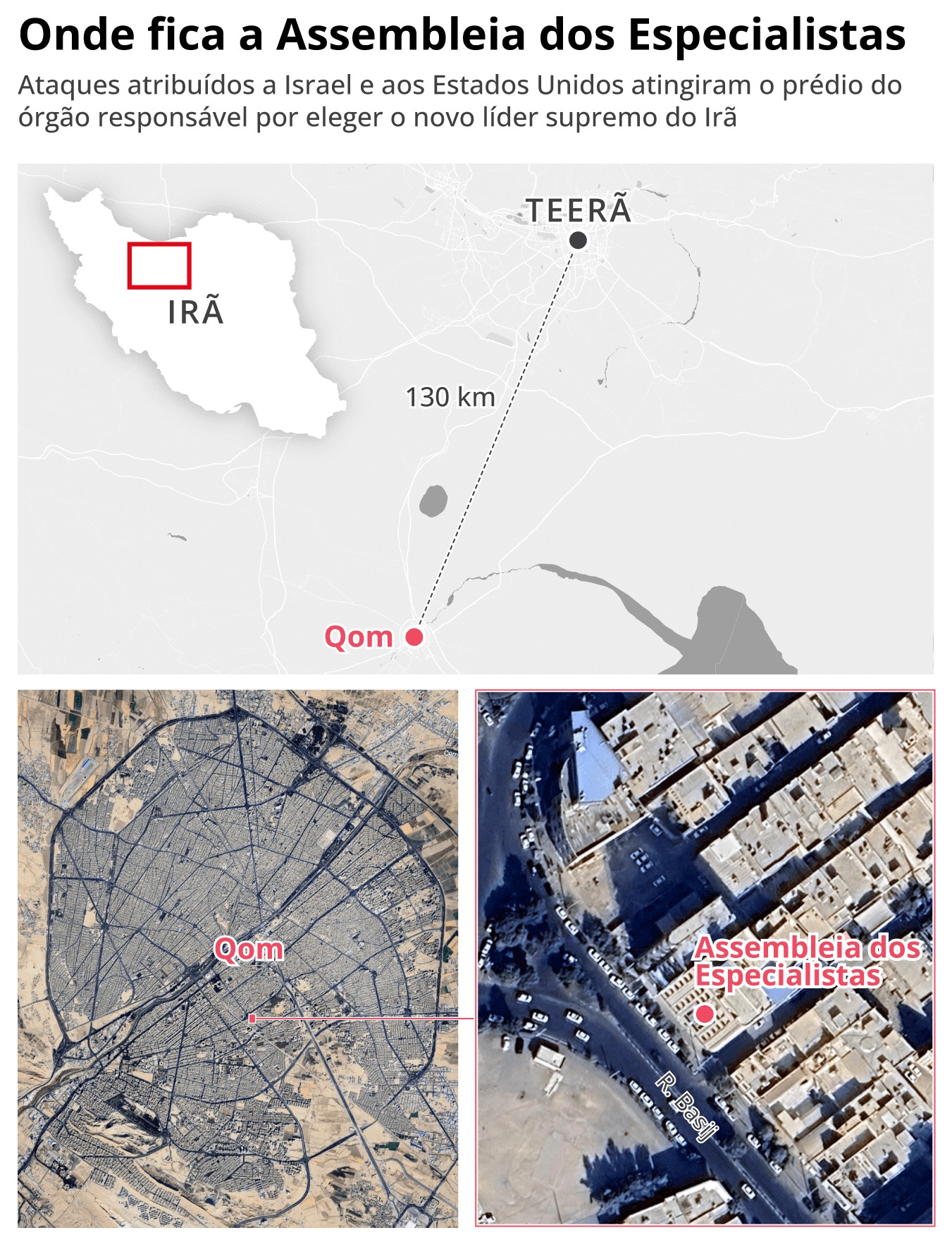 Pr&eacute;dio da Assembleia de Especialistas, &oacute;rg&atilde;o que escolhe o l&iacute;der supremo do Ir&atilde;, sofre ataque de Israel e dos EUA; veja v&iacute;deo