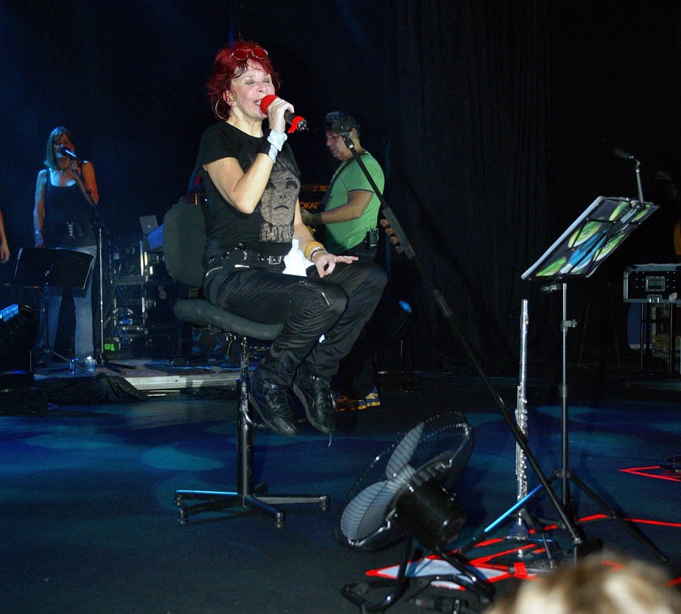 Rita Lee faz show no Noites Cariocas, em 2007 — Foto: Berg Silva / Agência O Globo
