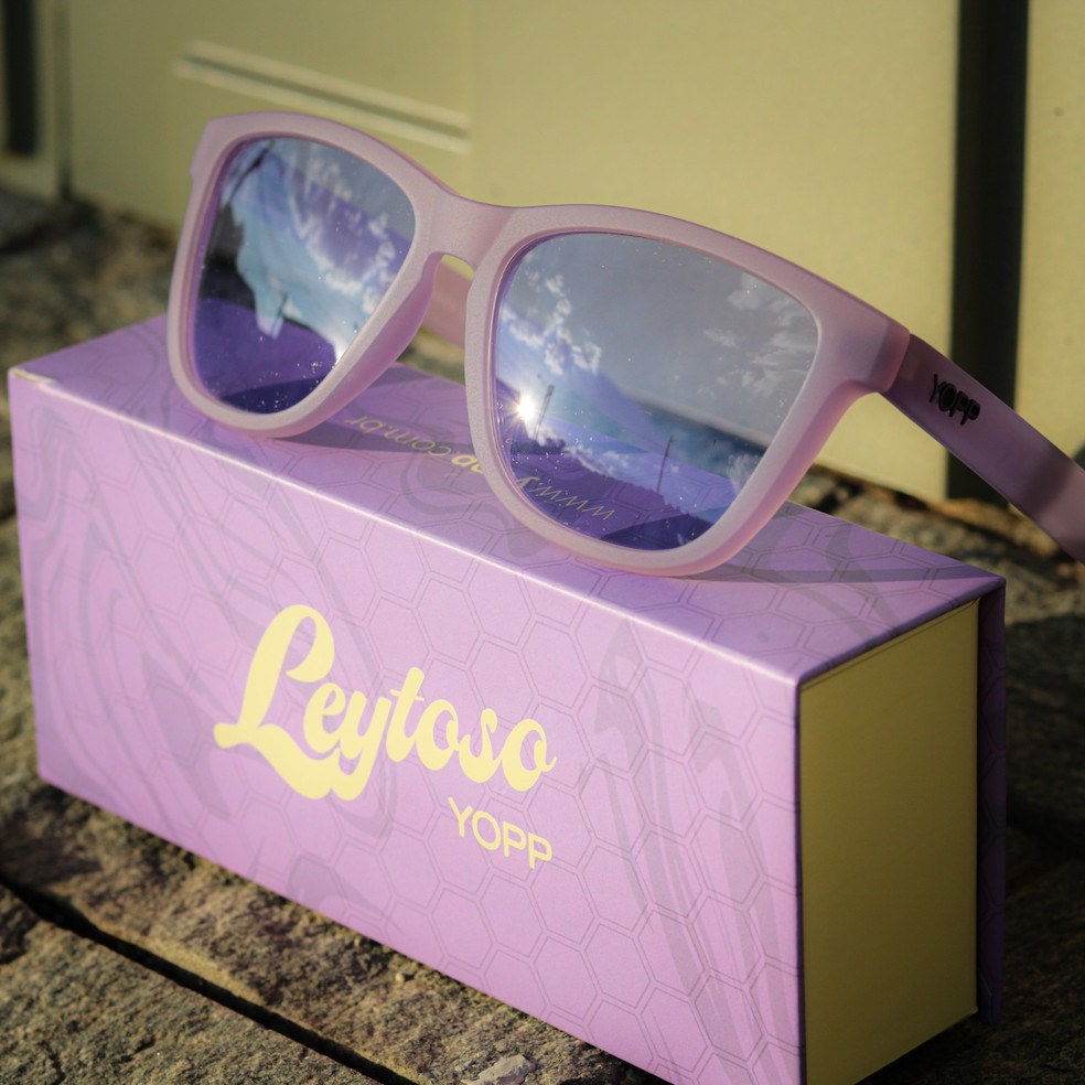 Óculos da Yopp: a linha Leytoso tem lentes clarinhas — Foto: Divulgação