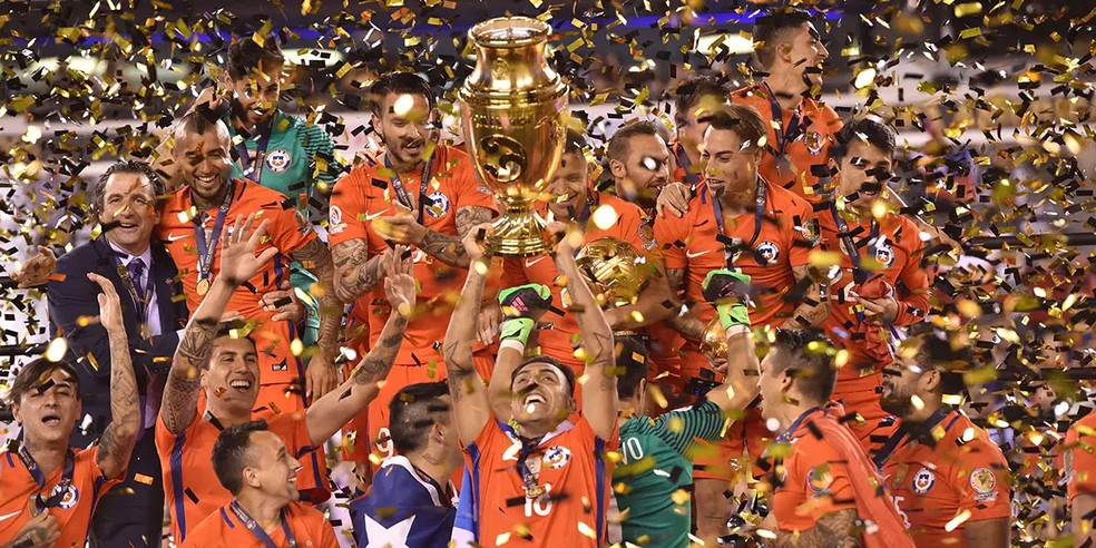 La selección chilena celebra su segundo título consecutivo de Copa América – Foto: Divulgación Copa América
