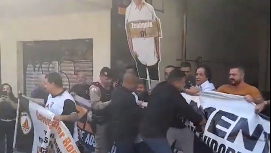 Vídeo mostra seguranças de Zema entrando em conflito com servidores da Segurança durante manifestação; veja