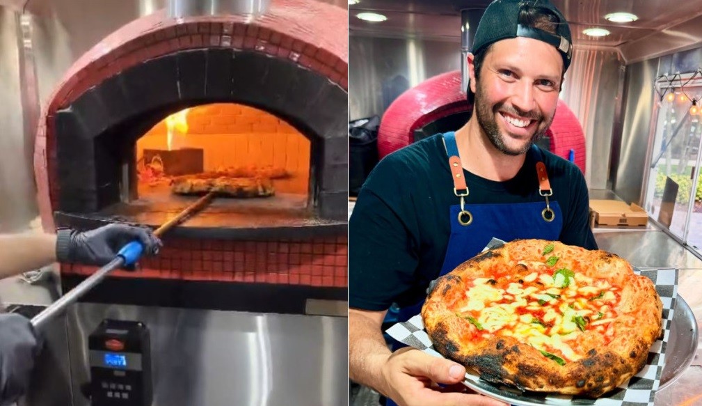 Gustavo Liao has a business in Florida, USA. The actor runs a pizzeria in a food truck and became a pizza maker – Image: Reproduction/Instagram