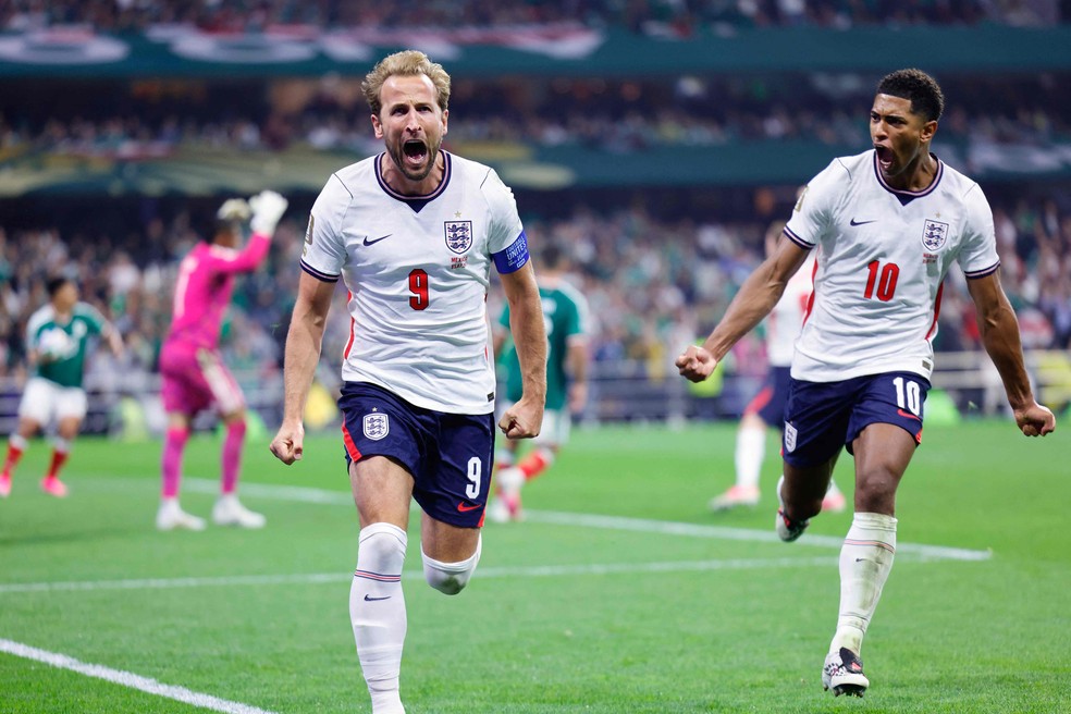 Contra o México, Kane marcou seu sexto gol na Copa do Mundo — Foto: Rodrigo Oropeza / AFP