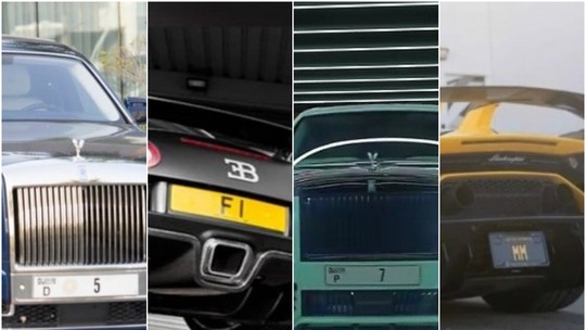 'MM', '1' e 'F1': milionários pagam caro para ter números de placas de carros exclusivos; entenda