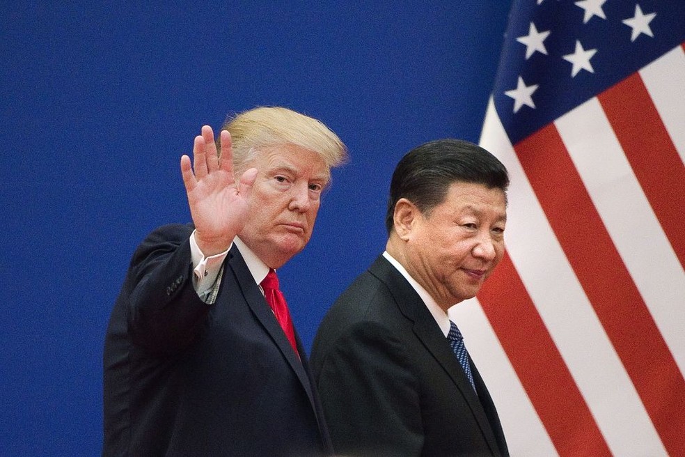 trump e xi jinping — Foto: Bloomberg