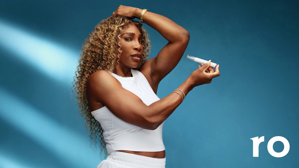 Serena Williams revela uso de caneta emagrecedora e vira garota-propaganda de Mounjaro. — Foto: Divulgação / Ro
