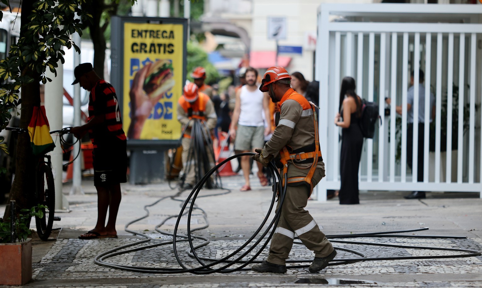 'Epidemia' no Rio de Janeiro, furtos de cabos mais que triplicaram em 2025