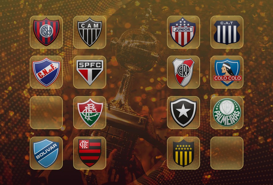 Veja todos os confrontos das oitavas de final da Copa Libertadores