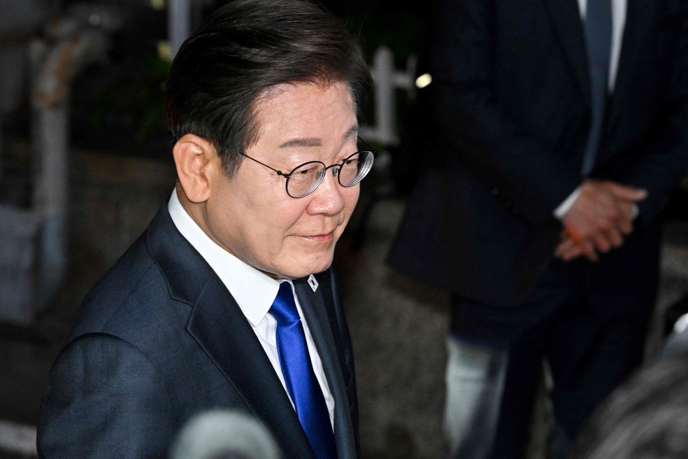 Lee Jae-myung, presidente eleito da Coreia do Sul — Foto: JUNG Yeon-je / AFP