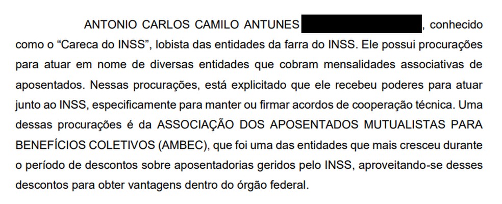 Antonio Antunes, o "careca do INSS", é apontado como o principal operador do esquema segundo a PF — Foto: Reprodução/PF