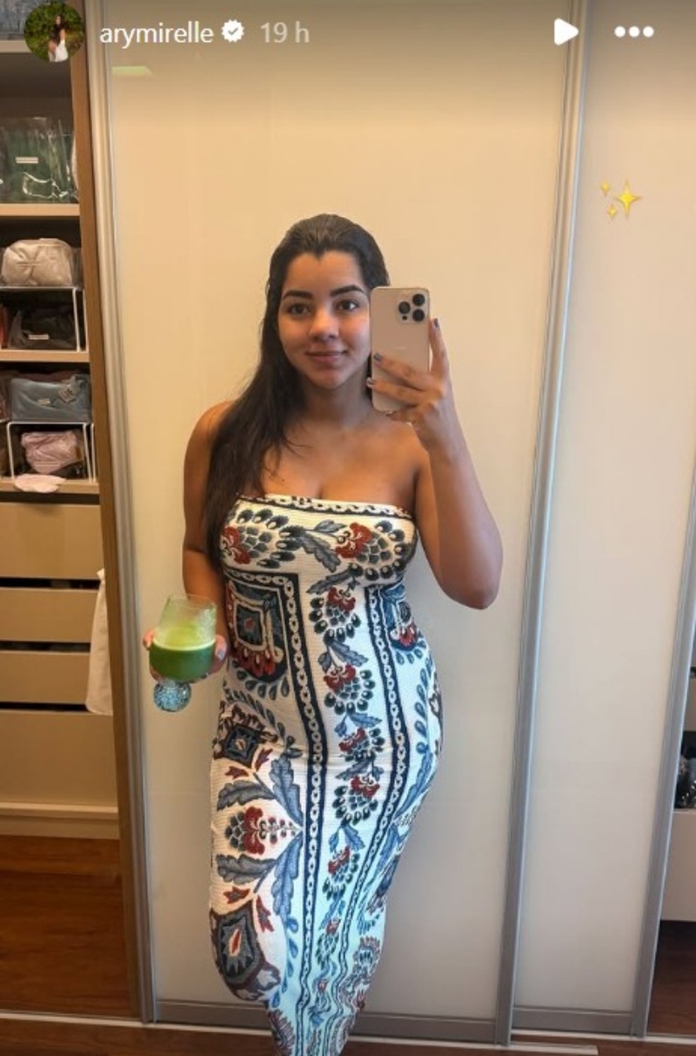 Ary Mirelle impressionou seguidores ao revelar emagrecimento após segunda gravidez — Foto: Reprodução Instagram