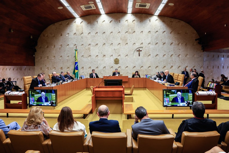 Plenário do STF durante sessão de julgamento