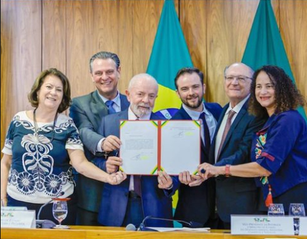 Lula anuncia novo pacote de financiamento para o Rio Grande do Sul &mdash; Foto: Presid&ecirc;ncia