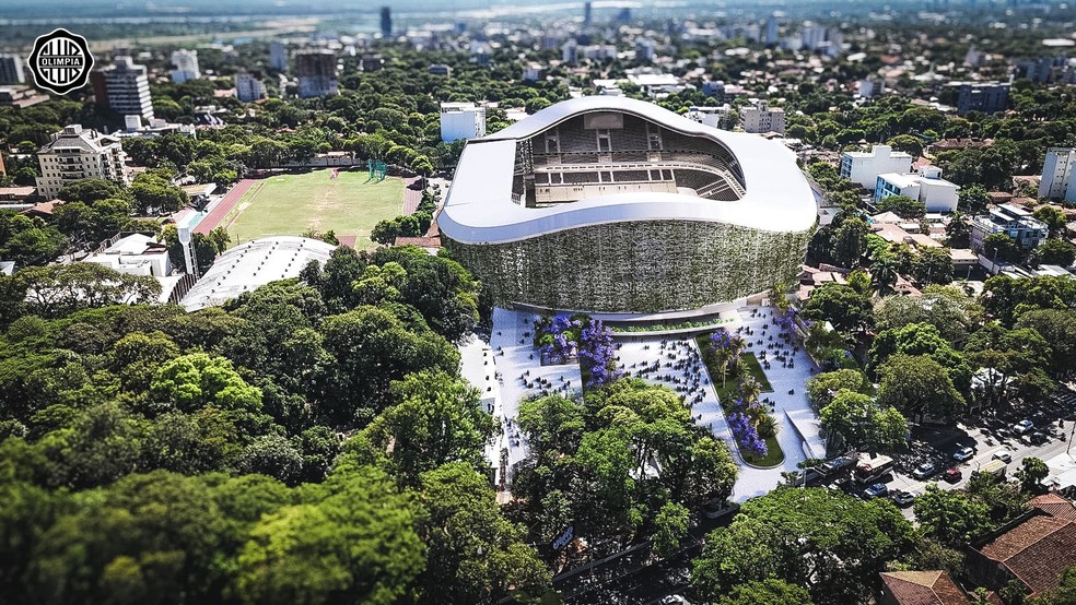 Projeto do novo estádio do Olímpia — Foto: Divulgação