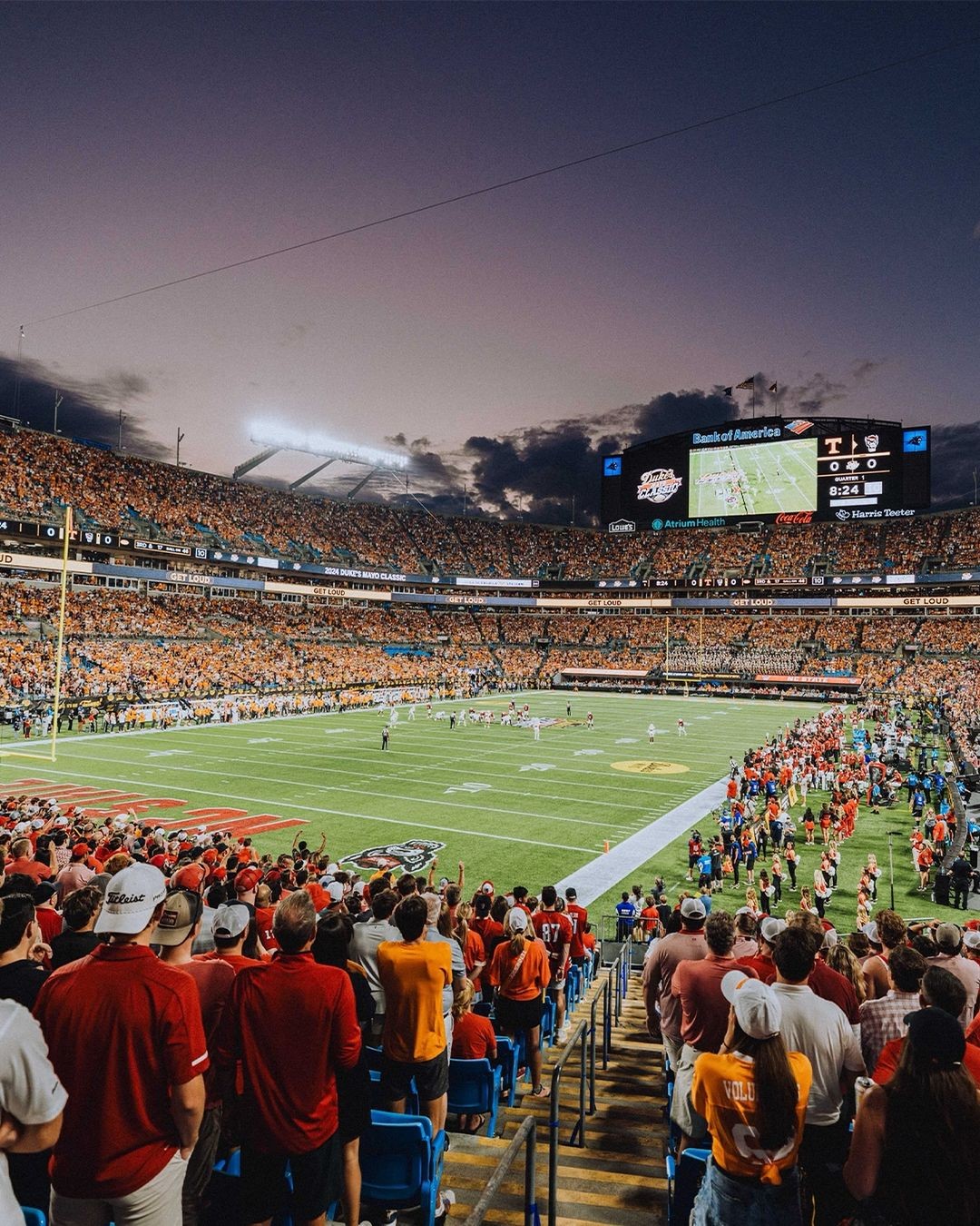 Bank of America Stadium, em Charlotte, Carolina do Norte — Foto: Reprodução