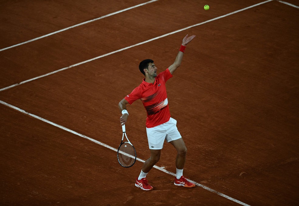 Djokovic em Roland Garros  — Foto: AFP 