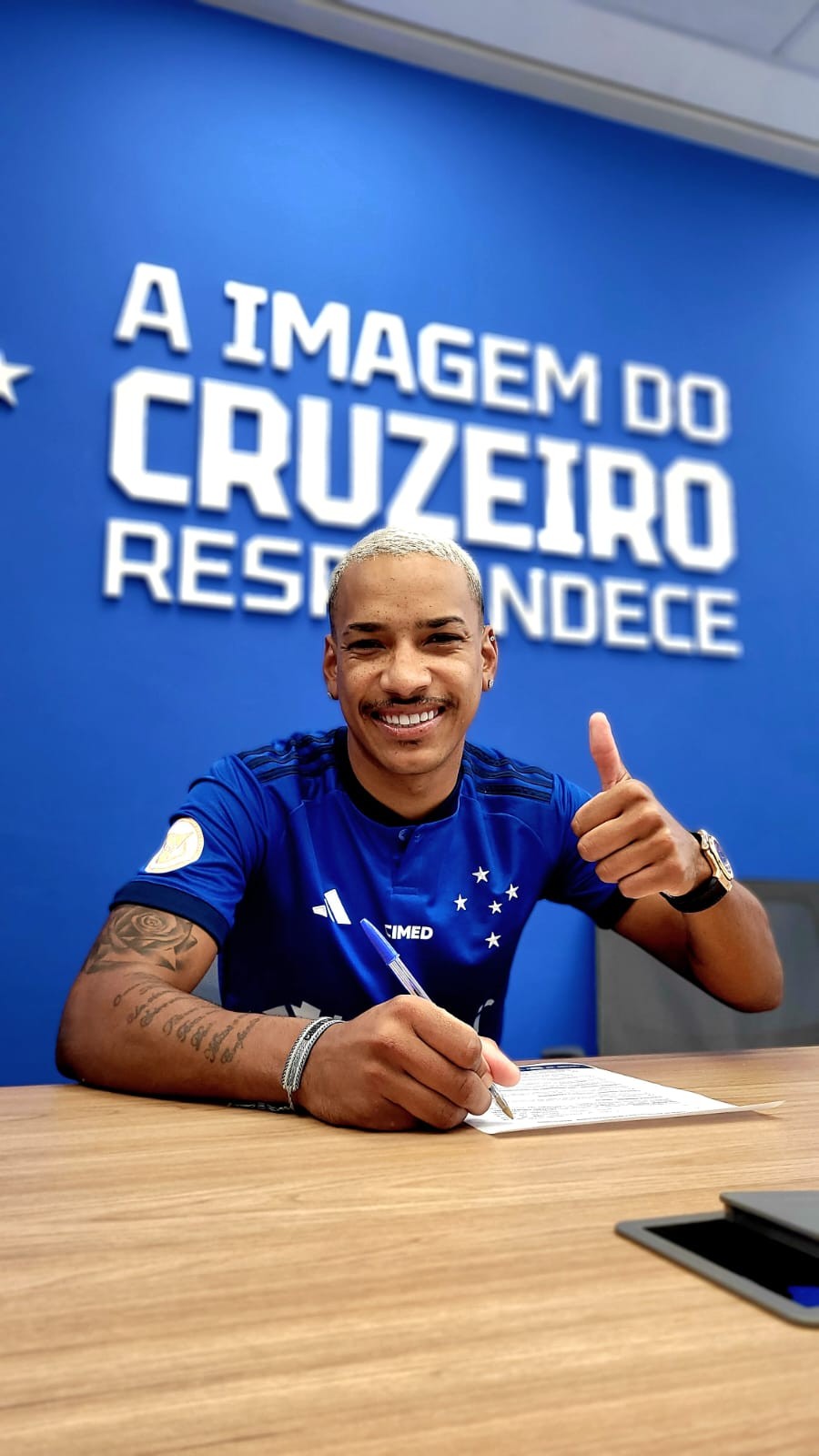 Matheus Pereira saiu do Al-Hilal e acertou com o Cruzeiro — Foto: Marco A. Ferraz/Cruzeiro