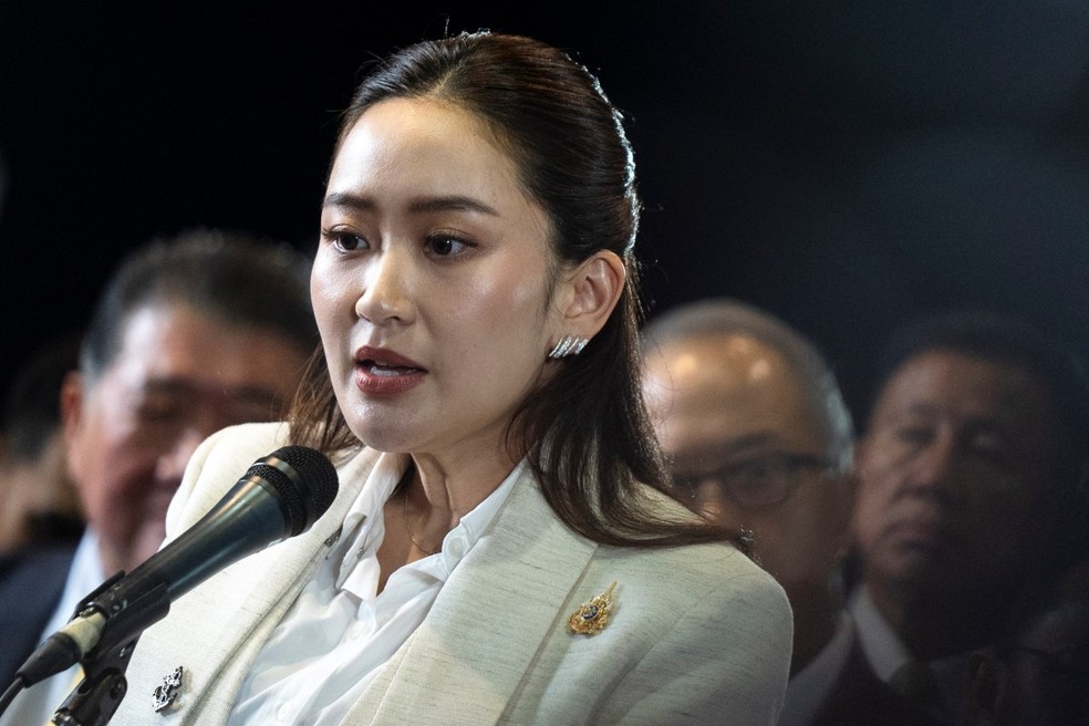 Paetongtarn Shinawatra: saiba quem é a primeira-ministra mais jovem da história da Tailândia, terceira representante de clã à frente do país — Foto: AFP