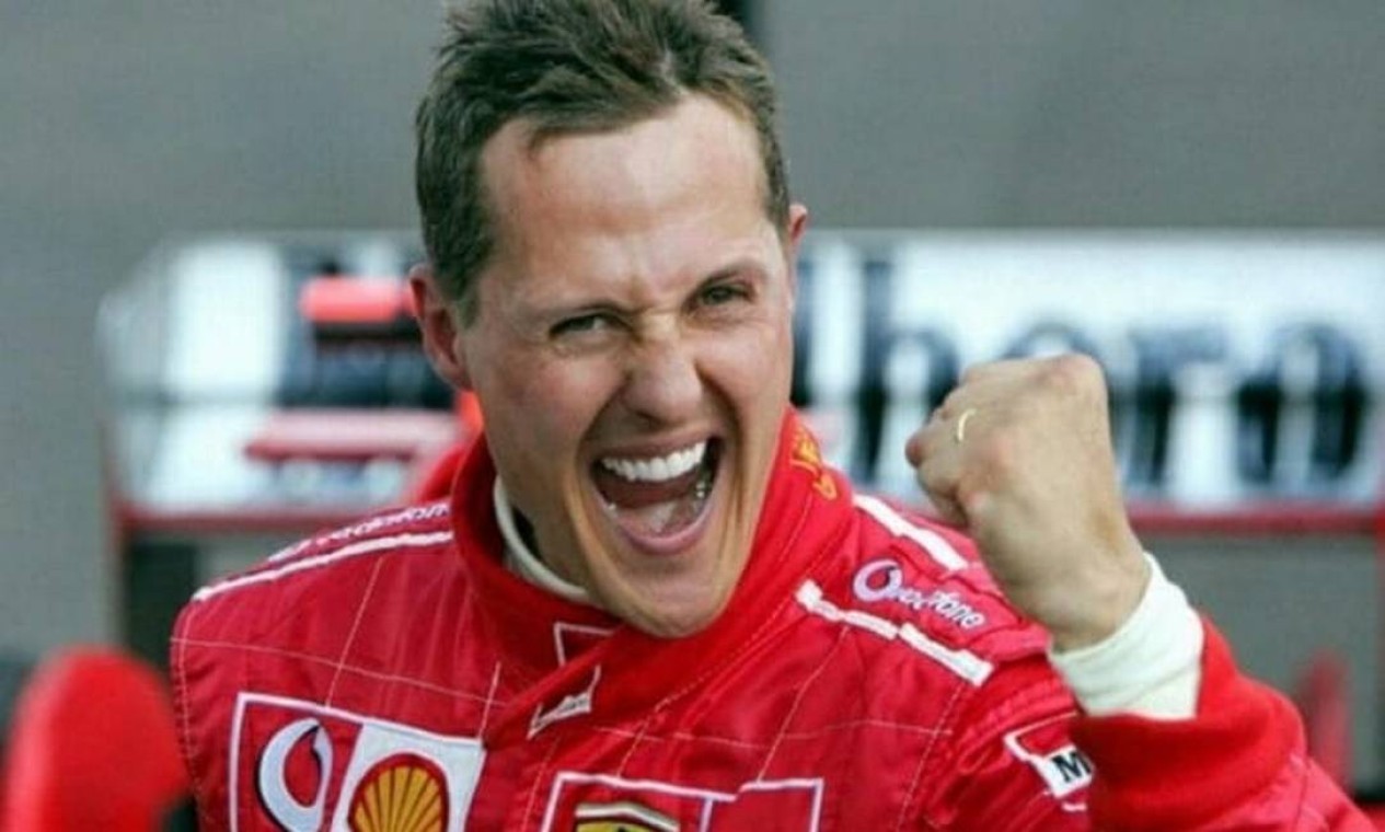 O ex-piloto alemão Michael Schumacher. Hamilton venceu o circuito onde alemão conquistou o pódio cinco vezes pela Ferrari  — Foto: Reprodução