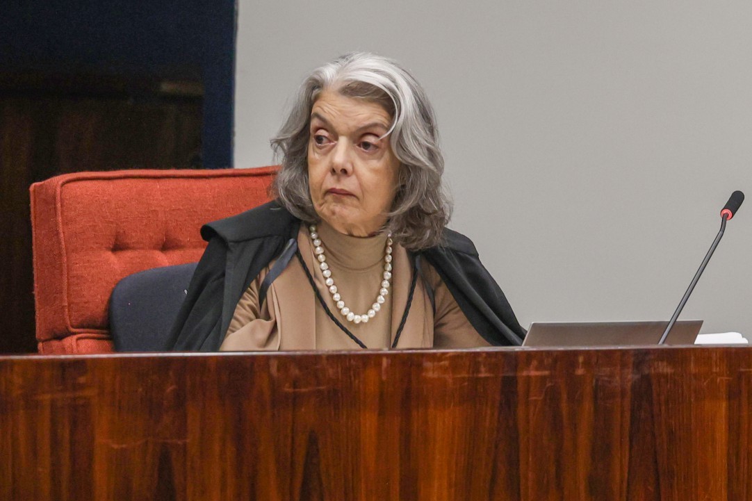 Ministra Carmém Lúcia durante inicio do julgamento no STF dos mandantes do assassinato da ex-vereadora, Marielle Franco. — Foto: Valter Campanato/Agência Brasil