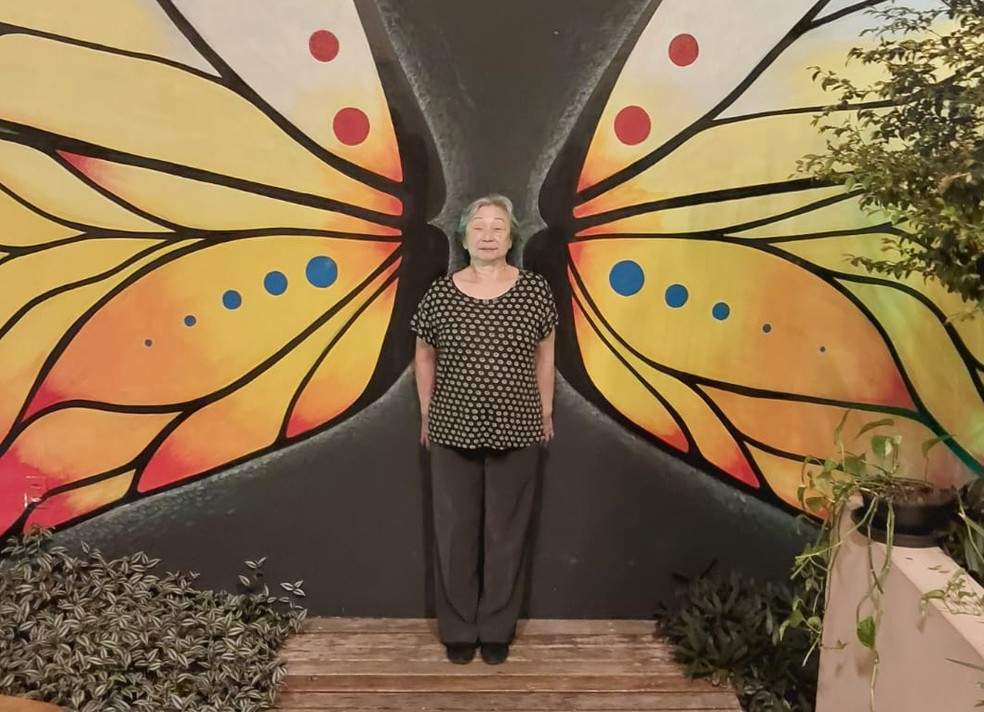 Lidia Akemi Abe, de 75 anos, foi diagnosticada com Alzheimer em maio de 2021. — Foto: Arquivo pessoal