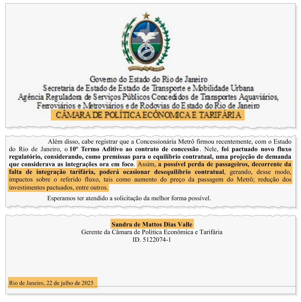Possível aumento da tarifa do metrô foi citado como um dos motivos para que modal aceite Jaé — Foto: Editoria de Arte