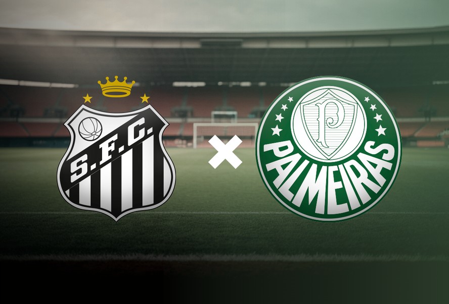 Santos x Palmeiras: onde assistir ao vivo ao jogo do Brasileirão