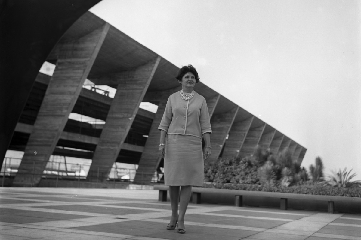 Carmen Porteño at MAM Rio in 1961 - Photography: Agência O Globo