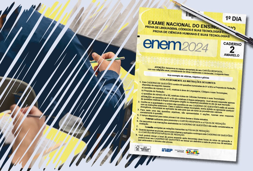Gabarito Enem 2024 prova amarela: veja correção extraoficial