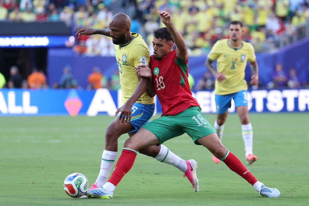Igor Thiago em Brasil 1x1 Marrocos — Foto: Kevin C. Cox/Getty Images/AFP
