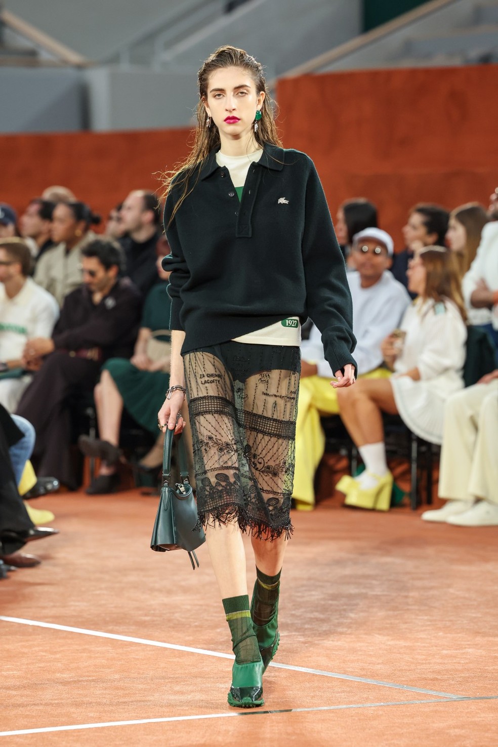 Desfile da grife Lacoste — Foto: GettyImages