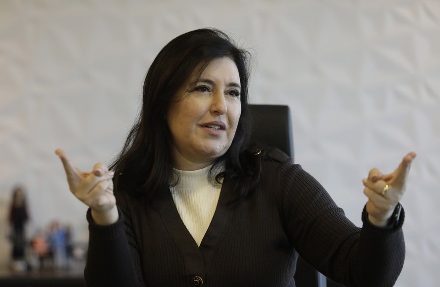 A ministra do Planejamento, Simone Tebet