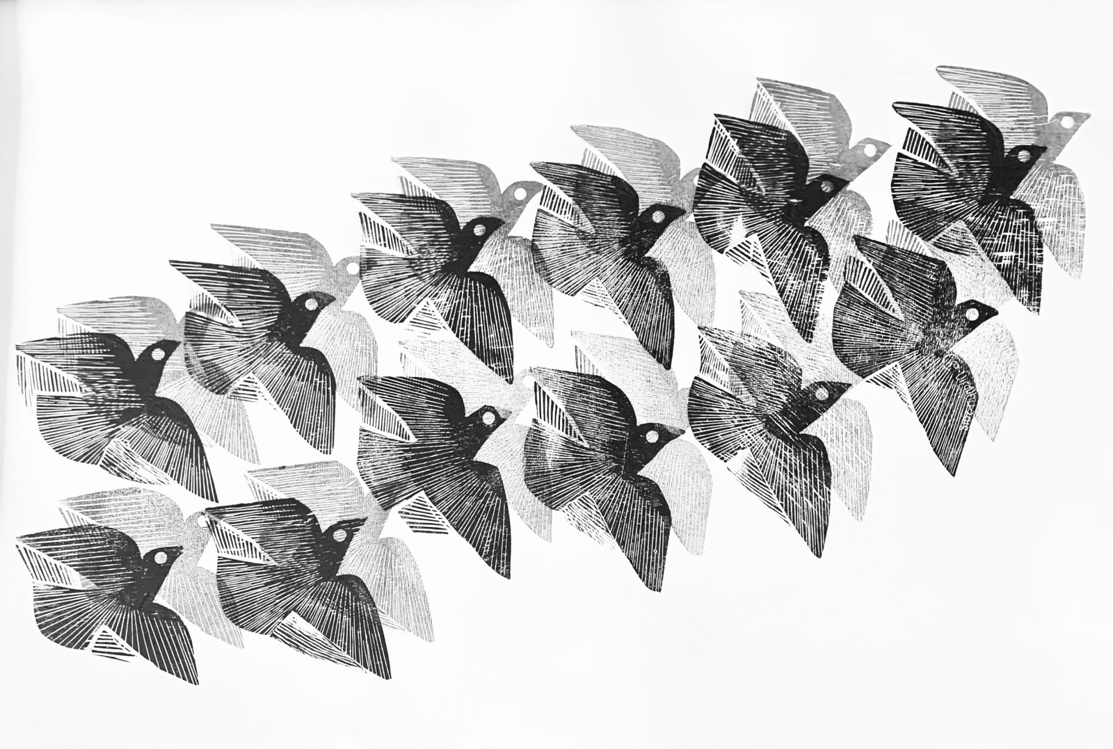 "Oiruna"a woodcut by Ciro Fernández, on display in Rio - Image: Disclosure