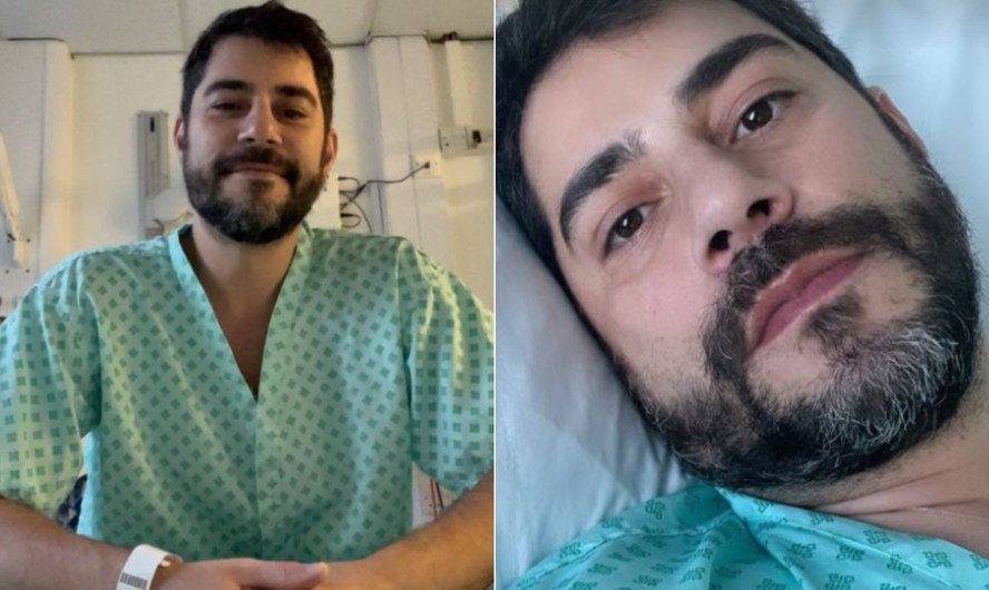 Em UTI de hospital, Evaristo Costa fala de estado de saúde e tranquiliza  seguidores: 'Um homem sem dor não quer guerra'