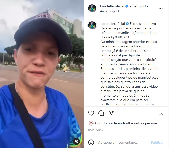 Apoiadora de Bolsonaro, a youtuber chegou a fazer transmissões ao vivo; ela foi exonerada de um cargo na EBC