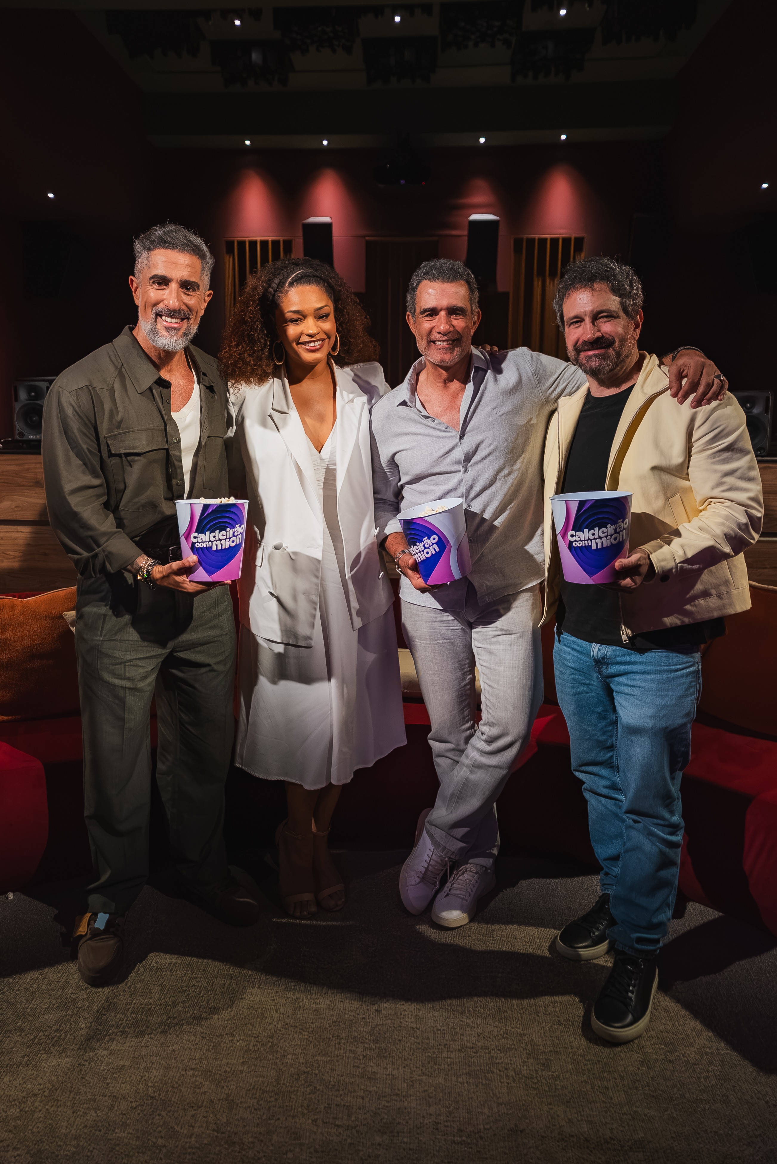 Juliana Alves, Marcos Pasquim e Caco Ciocler participarão de quadro do 'Caldeirão com Mion'