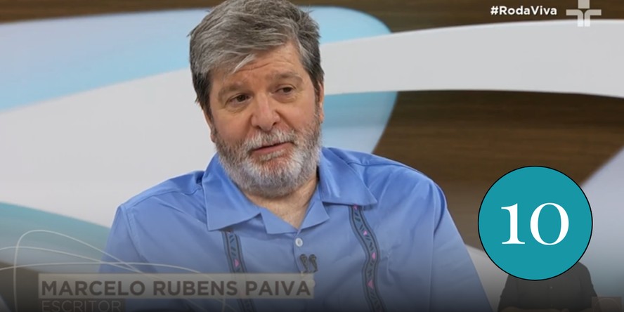 Nota 10: Marcelo Rubens Paiva brilha no 'Roda viva', da TV Cultura