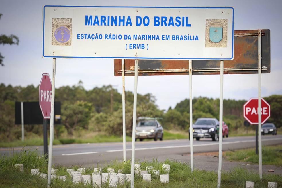 Facade of the marine radio station, in Brasilia, where Almir Garnier is serving his sentence - Photo: Cristiano Marez/Agência O Globo