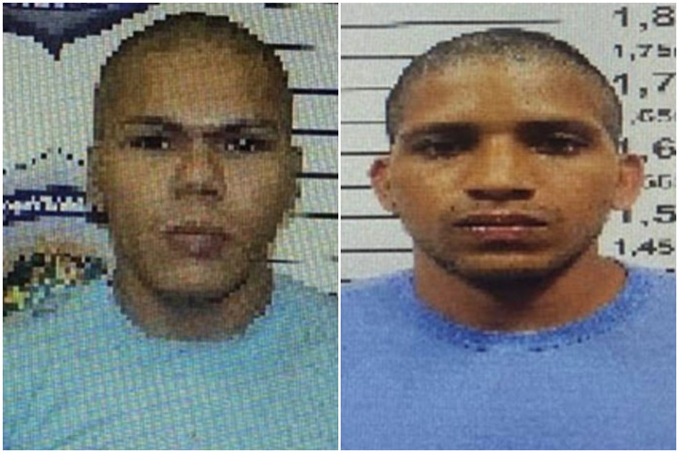 Os fotragidos Deibson Cabral Nascimento e Rogério da Silva Mendonça — Foto: Reprodução