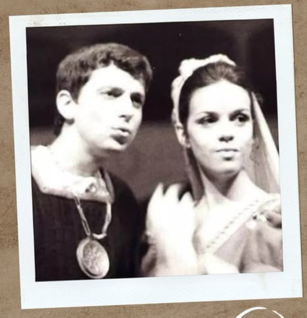 Renato Machado como Romeu sob a direção de Jô Soares, no Teatro Ruth Escobar, em São Paulo, 1969 — Foto: Reprodução / Redes Sociais