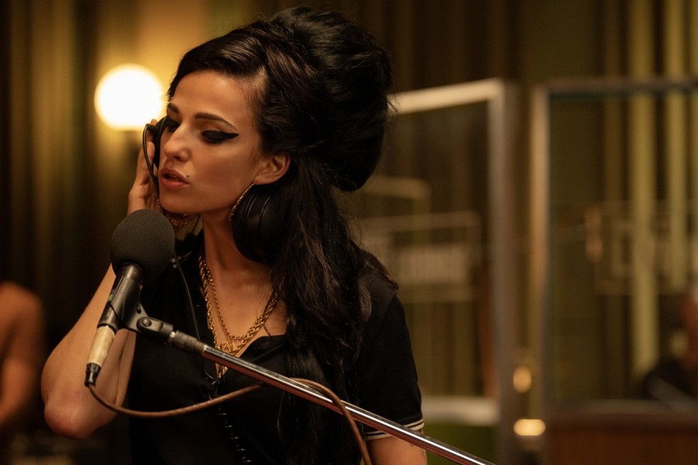 Marisa Abela como Amy Winehouse na cinebiografia 'Back to black', de Sam Taylor Johnson — Foto: Divulgação