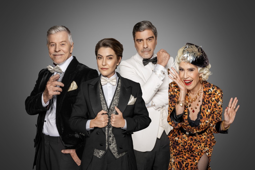 Miguel Falabella, Alessandra Verney, Junno Andrade e Maria Clara Gueiros — Foto: Divulgação/Priscilla Prade