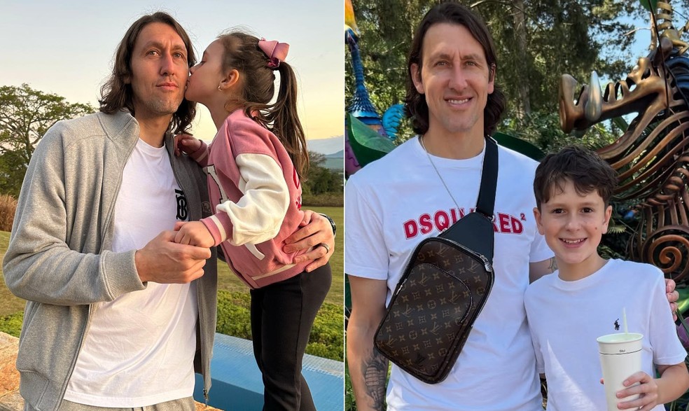 Cássioem Viagens com os Filhos, Maria Luiza E Felipe -Foto: Reprodução/Redes Sociais